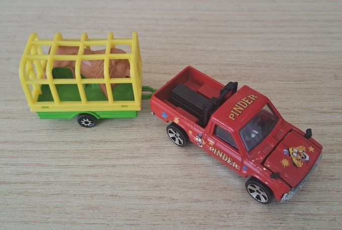 MAJORETTE PICK-UP + REMORQUE FAUVE N 292