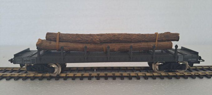 WAGON PLAT A RIDELLES GRUMES BOIS JOUEF 655