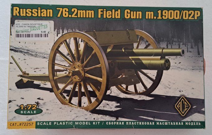 CANON SOVIETIQUE 76.2mm FIELD GUN m.1900/02p 1/72