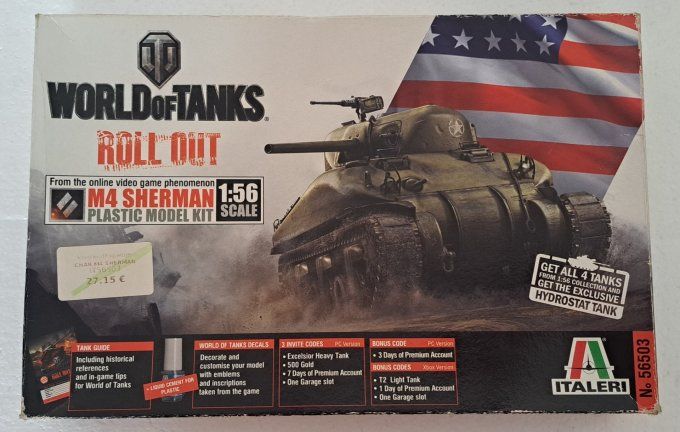 M4 SHERMAN WORLDofTANKS 1/56