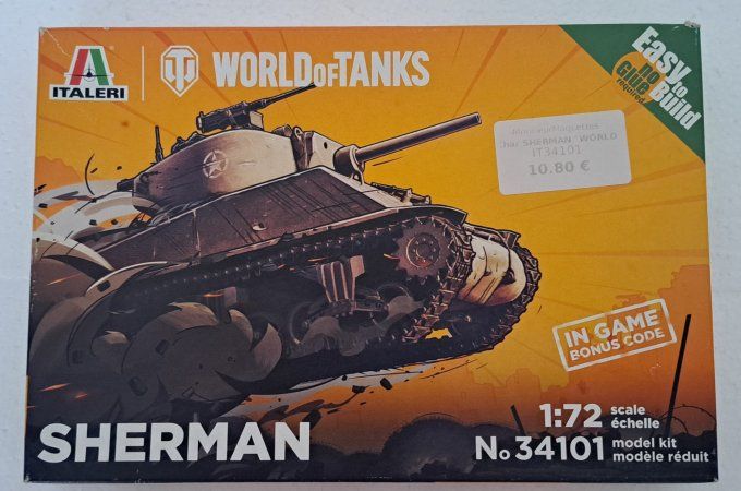 SHERMAN WORLD of TANKS 1/72