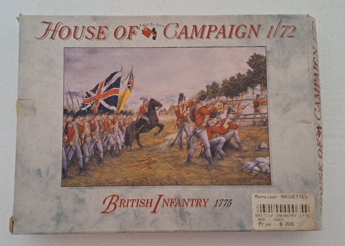 BRITISH INFANTRY 1775 1/72