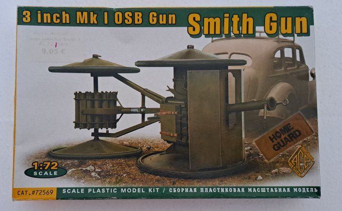 3 inch Mk I OSB GUN SMITH GUN 1/72
