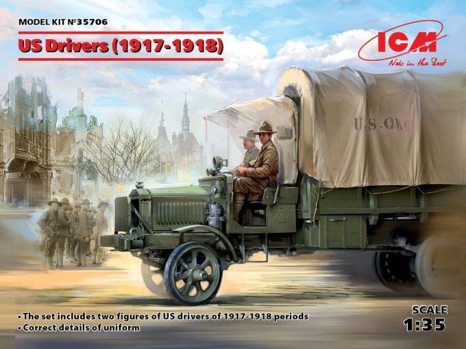 US DRIVERS 1917/18 2 FIGURINES  1/35