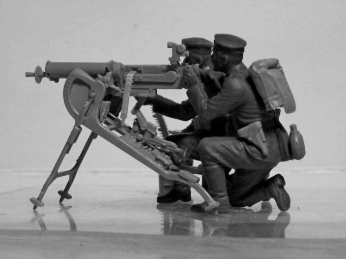 WWI GERMAN MG 08 MG TEAM