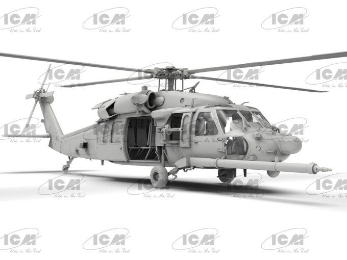 MH-60L Black Hawk, US Special Forces Helicopter (100% new molds) in 1:48