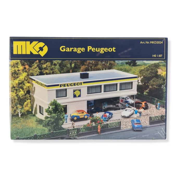 Garage Peugeot avec vitrine