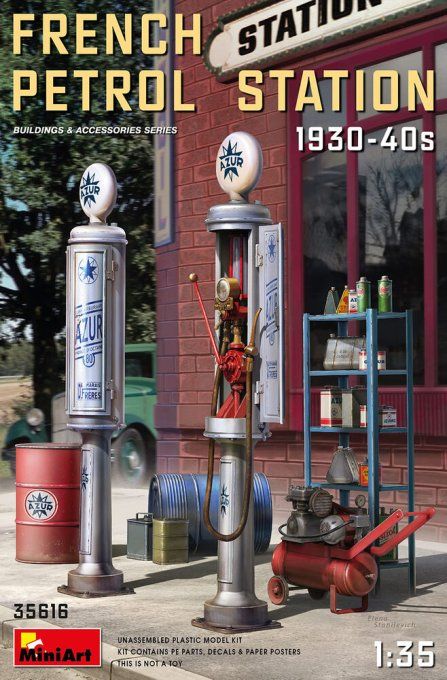 Station-service française 1930-40 en 1:35