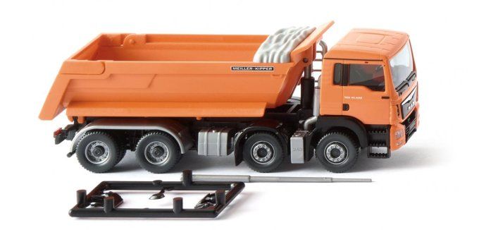 Camion à benne basculante (MAN TGS Euro 6 / Meiller) - orange