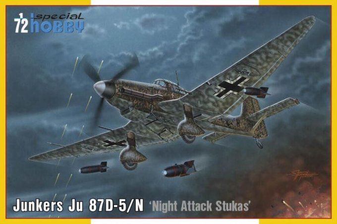 Junkers Ju 87D-5/N/D-8 Stukas d’attaque nocturne en 1:72