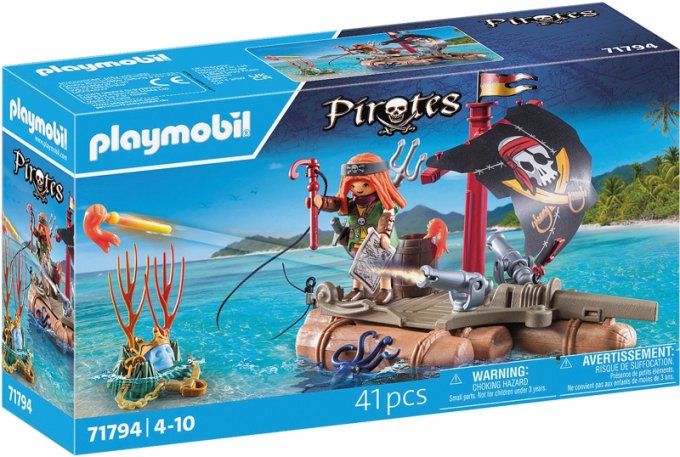 PIRATE + RADEAU FLOTT ET TRESOR