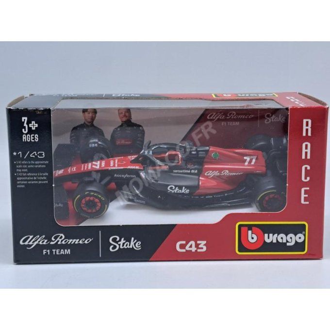 ALFA ROMEO F1 C43 TEAMSTAKE 77 VALTTERI BORAS