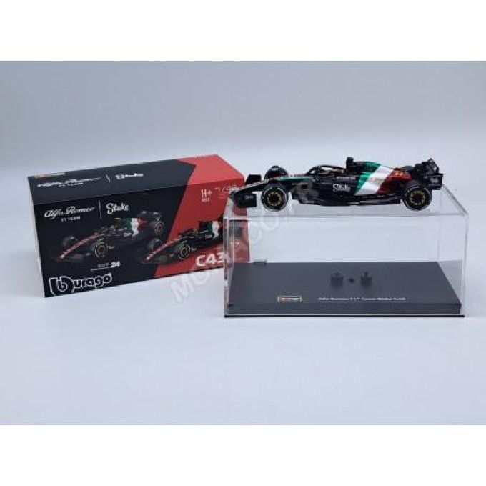 ALFA ROMEO F1 C43 TEAM STAKE 77 VALTTERI BOTTAS GRAND PRIX D'ITALIE MONZA 2023 (PACKAGING PREMIUM AV