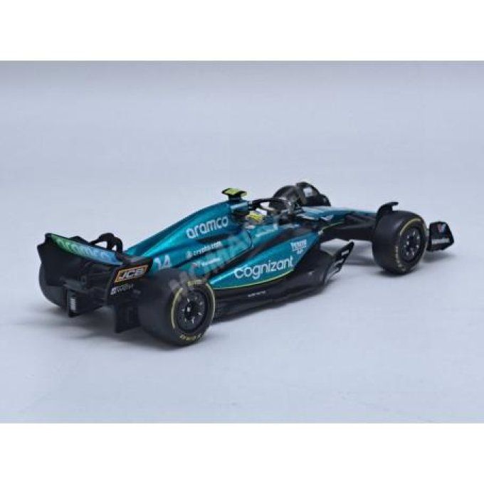 ASTON MARTIN F1 AMR23 TEAM ARAMCO COGNIZANT 14 FERNANDO ALONSO 2023 (PACKAGING PREMIUM AVEC CASQUE)