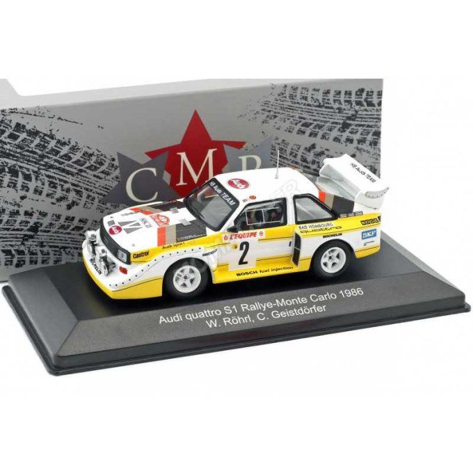 AUDI SPORT QUATTRO E2 2 ROHRL/GEISTDORFER RALLYE MONTE-CARLO 1986 4EME VERSION NUIT