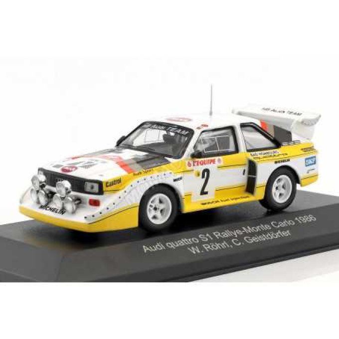 AUDI SPORT QUATTRO E2 2 ROHRL/GEISTDORFER RALLYE MONTE-CARLO 1986 4EME VERSION NUIT