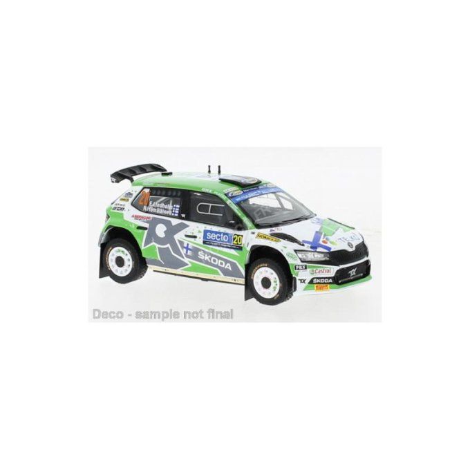 SKODA FABIA RALLYE 2 EVO LINDHOLM/HAMALAINEN FINLANDE 2022