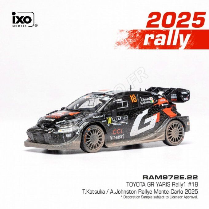 TOYOTA GR YARIS RALLY1 18 KATSUTA/JOHNSTON WRC RALLYE MONTE-CARLO 2025