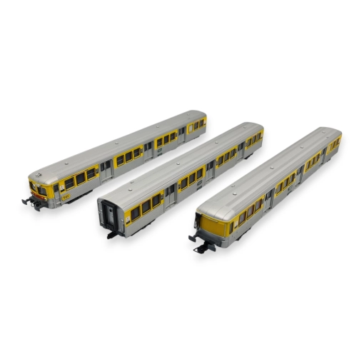 SNCF RIO078 TER exNPDC yellow silver livery x 3 1/87